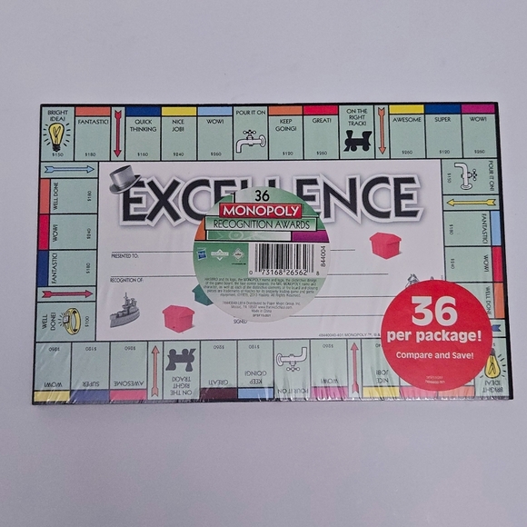 Monopoly Teacher Student Achievement Reward Certificates & Bulletin Board Border - Picture 5 of 6